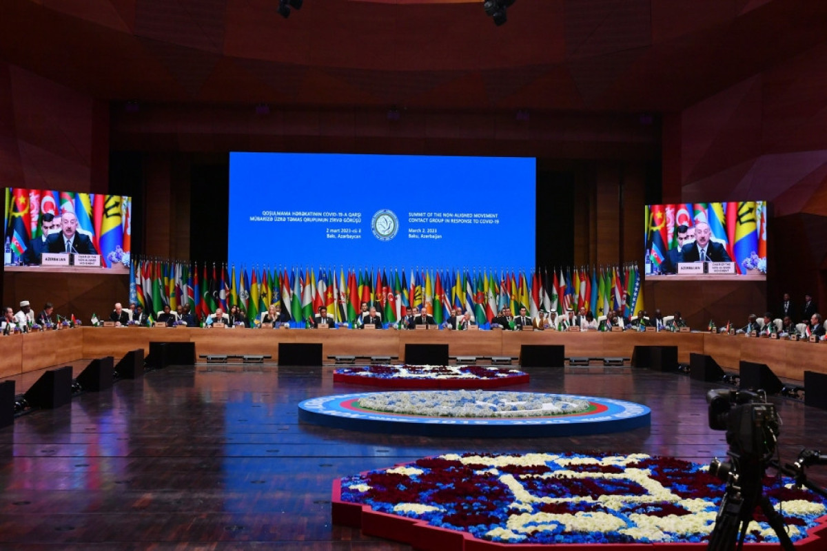 Summit-level Meeting of NaM Contact Group in response to COVID-19 on post-pandemic global recovery kicks off in Baku President of Azerbaijan is attending the Summit-Level Meeting -UPDATED-3 