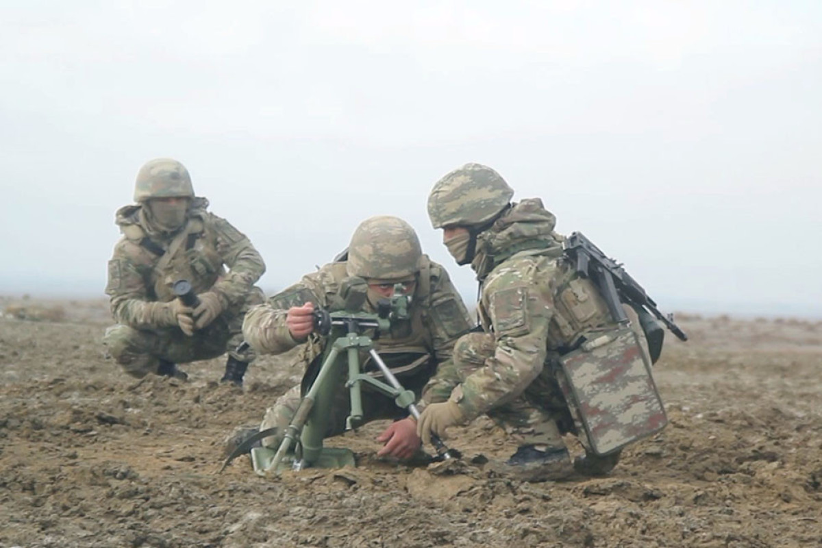Azerbaijan's combat training sessions of mortar units were held-VIDEO 