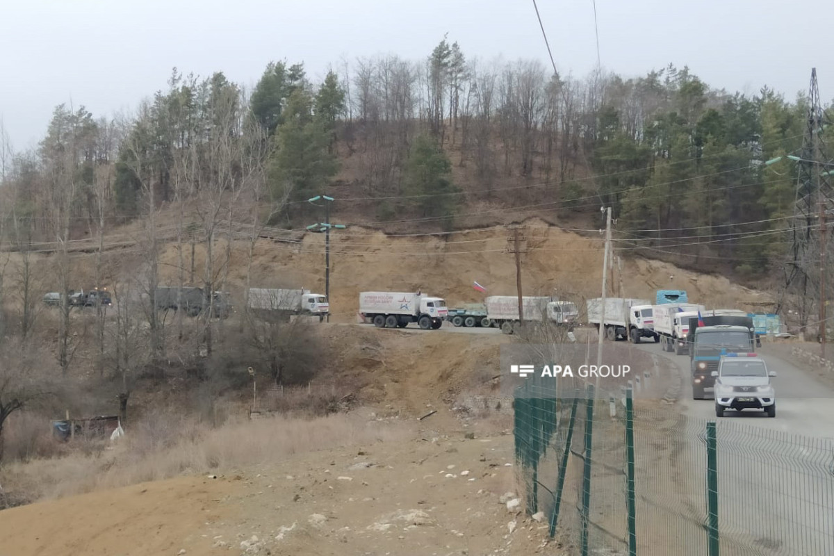 63 vehicles belonging to RPC unimpededly passed through Azerbaijan's Lachin-Khankandi road during the day-PHOTO -UPDATED-2 