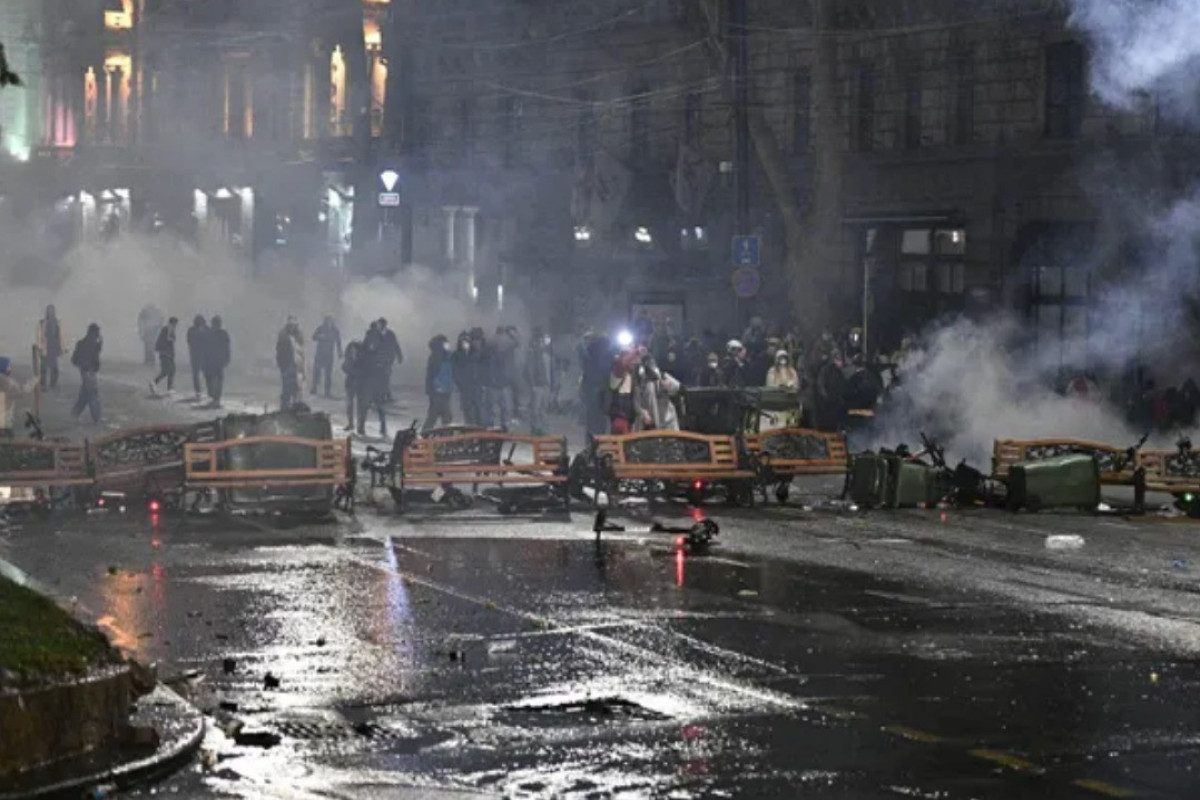 Georgian police detain 133 people during protests against "foreign agents" law