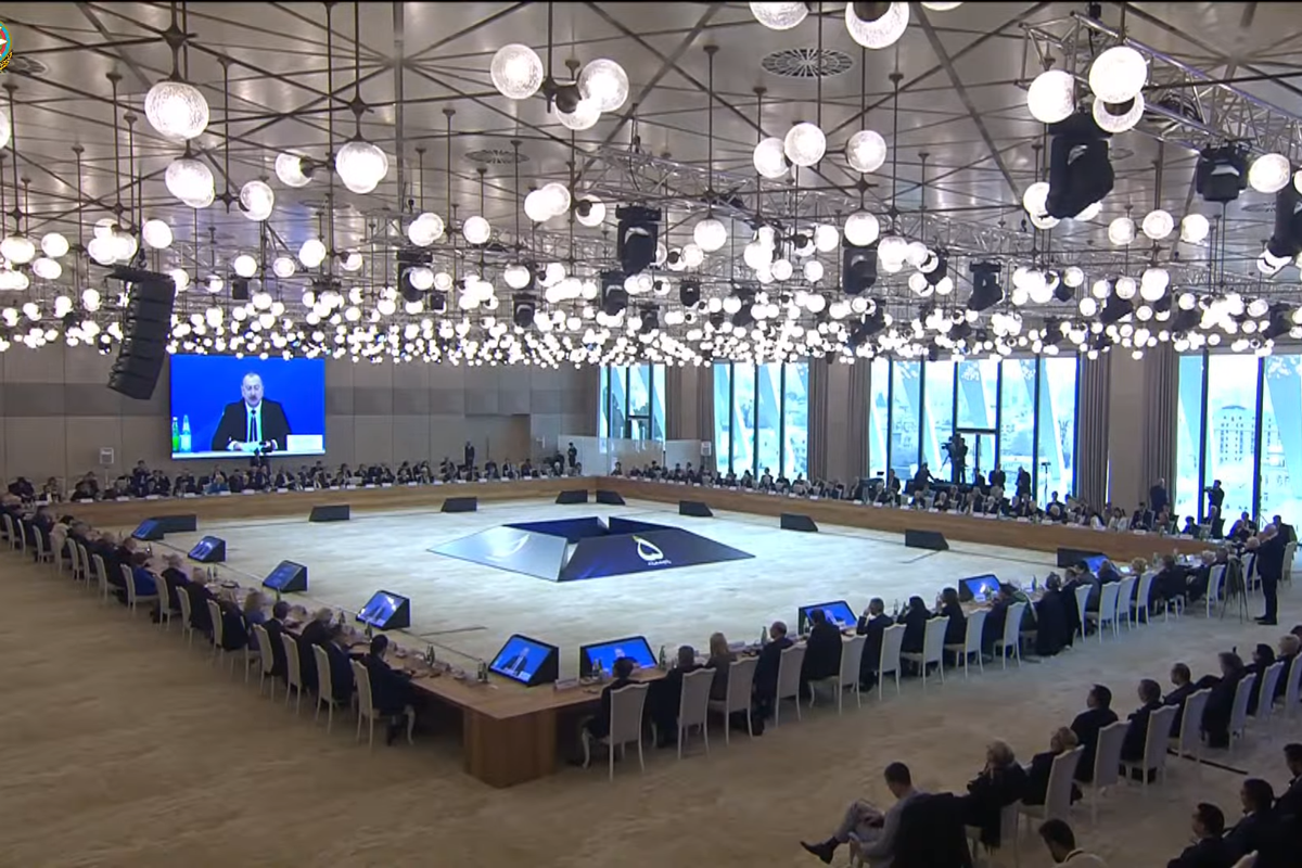 Azerbaijani President: I was very happy to see one panel of Forum on multilateralism