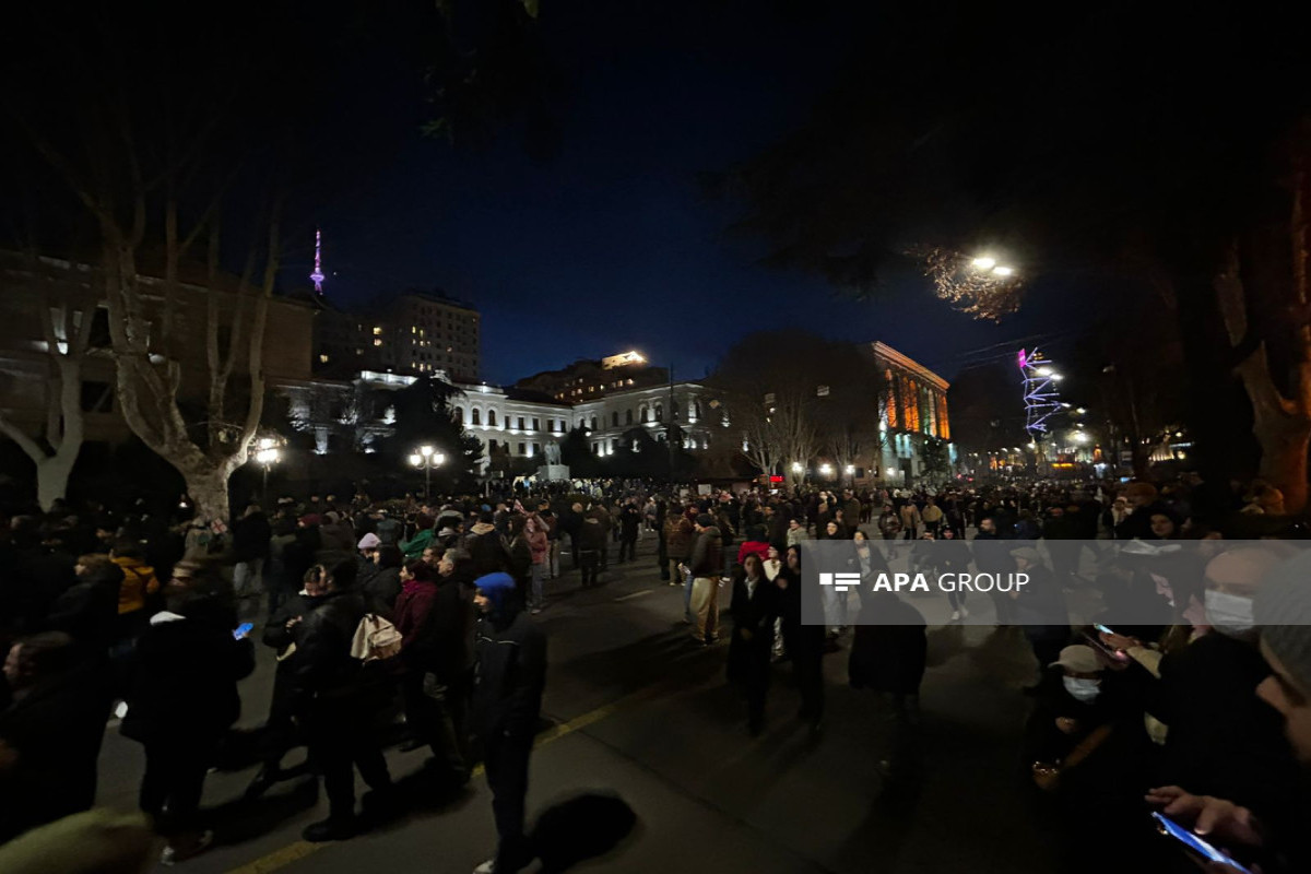 Protest action resumed in Tbilisi-PHOTO 