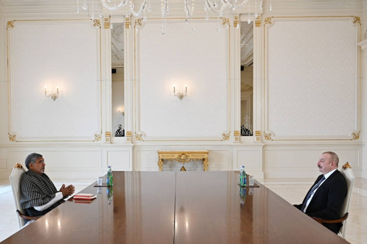 Kailash Satyarthi, Nobel Peace Prize, Ilham Aliyev, President of Azerbaijan