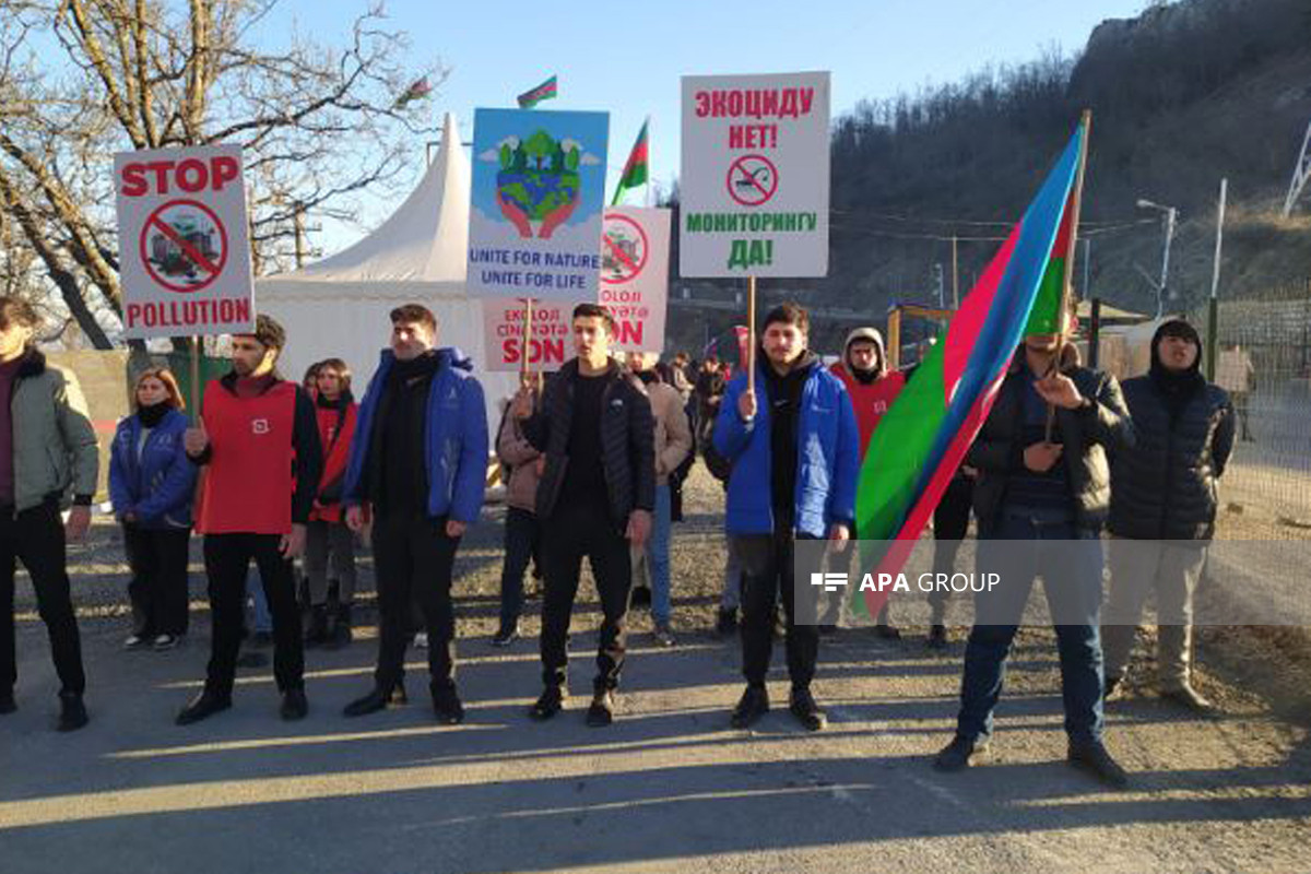 Protest action on Lachin-Khankendi road continues for 90 days