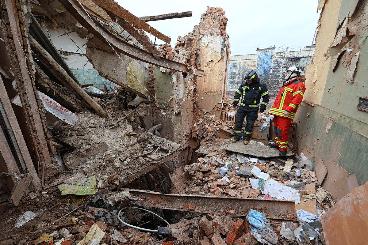 Over 40 missiles have hit the city of Kharkiv since the beginning of 2023, according to Zelensky