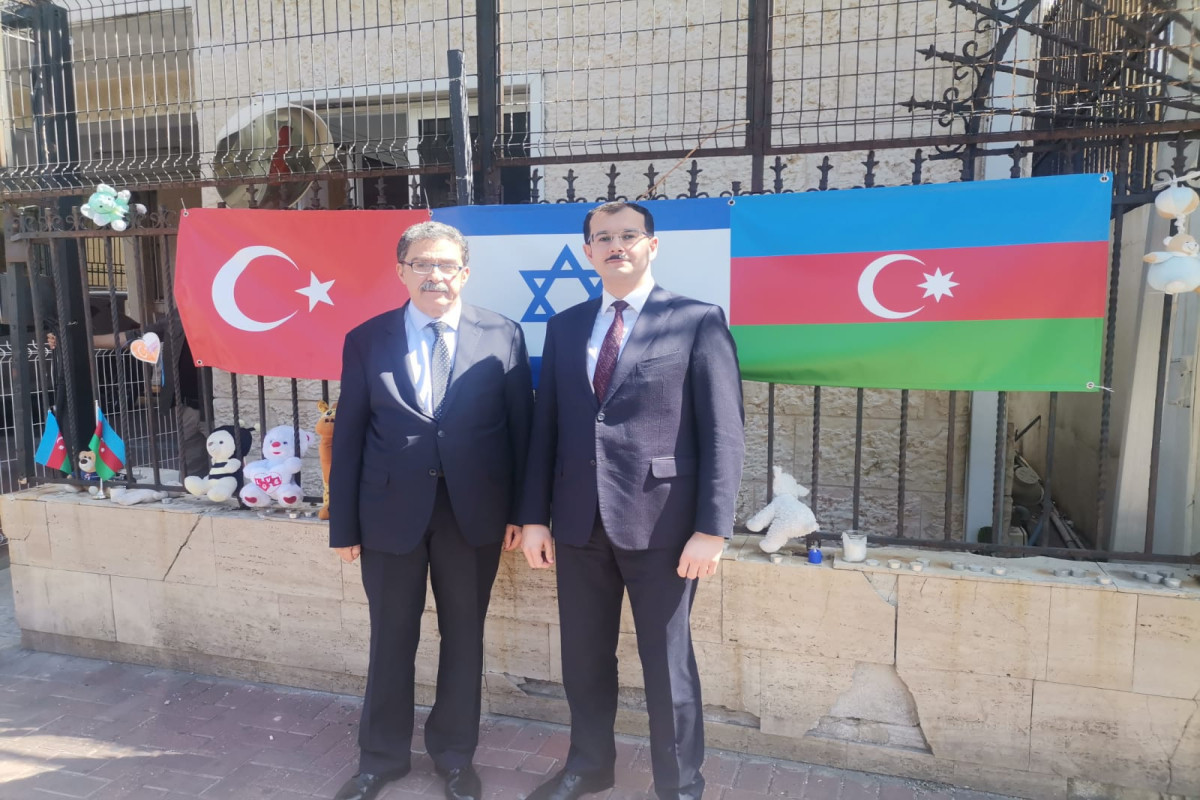 Azerbaijani and Turkish ambassadors to Israel met