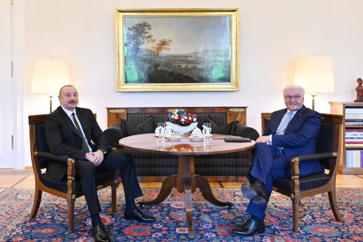 President of the Republic of Azerbaijan Ilham Aliyev,  Frank-Walter Steinmeier, President of the Federal Republic of Germany