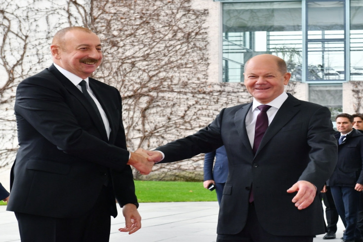 President of Azerbaijan Ilham Aliyev held one-one-one meeting with Chancellor of Germany Olaf Scholz in Berlin-UPDATED 
