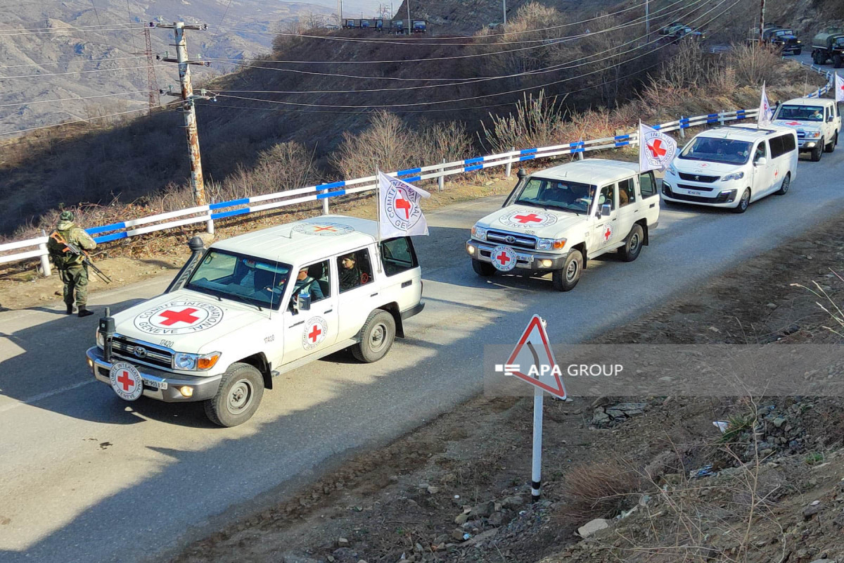 Vehicles belonging to ICRC unimpededly passed through Azerbaijan's Lachin-Khankandi road-PHOTO -UPDATED 