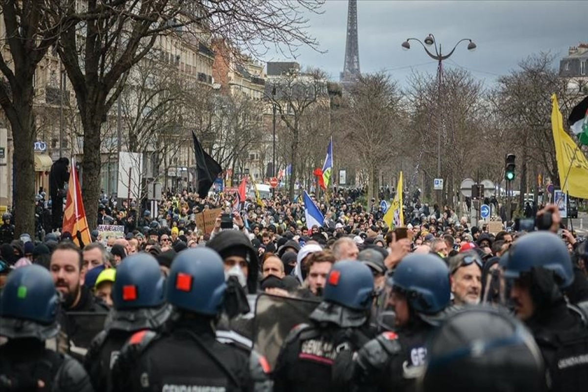 Protesters rally across France in last-ditch attempt to stop pension bill