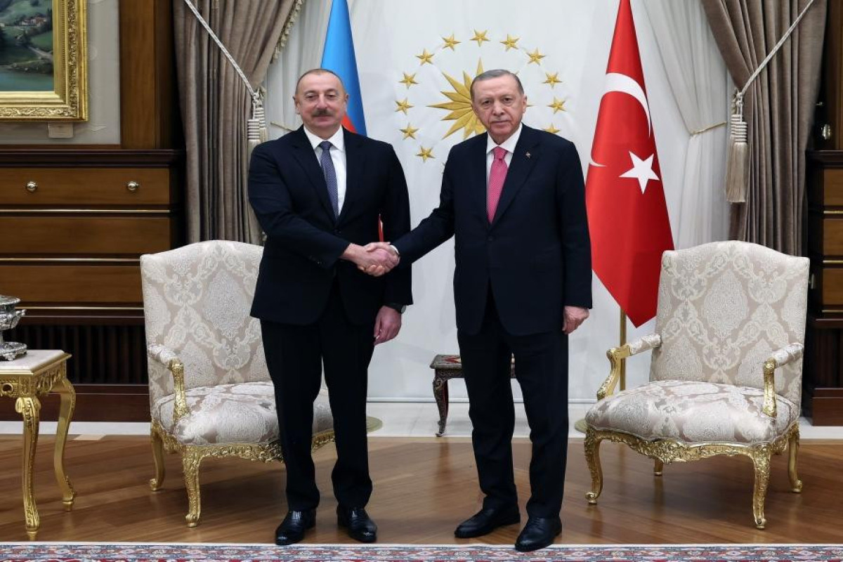 Azerbaijani President Ilham Aliyev and Turkish President Recep Tayyip Erdogan