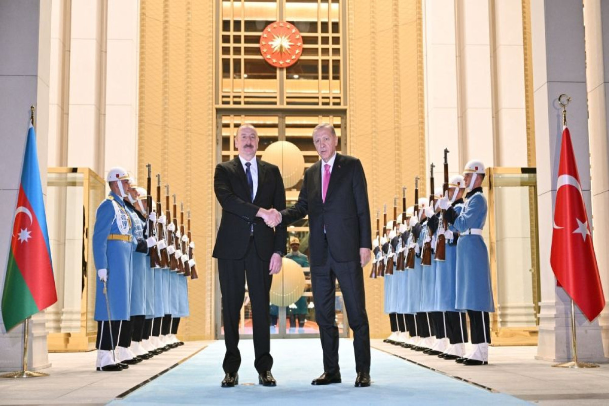 Azerbaijani President Ilham Aliyev and Turkish President Recep Tayyip Erdogan