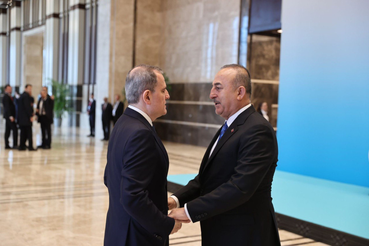 Jeyhun Bayramov and Mevlut Cavusoglu