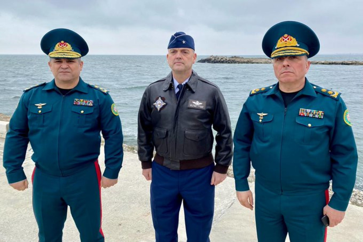 US Brigadier General reviewed protection of critical infrastructure in Caspian sea