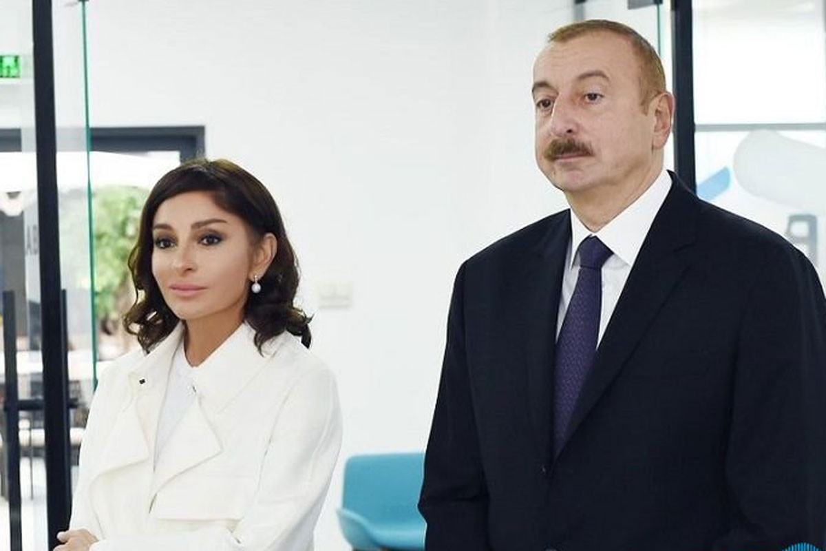 First Vise-President Mehriban Aliyeva,  President Ilham Aliyev