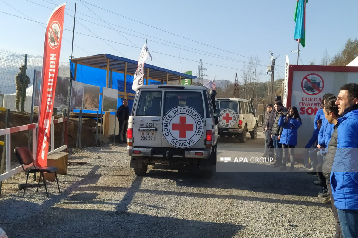 Vehicles belonging to ICRC unimpededly passed through Azerbaijan's Lachin-Khankandi road-PHOTO -UPDATED 