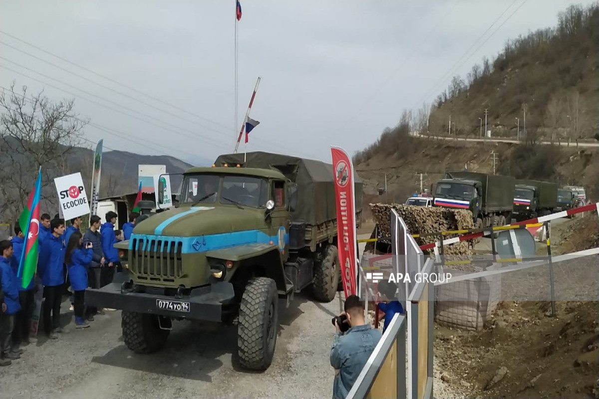 Another convoy of vehicles belonging to RPC passed through Azerbaijan's Lachin-Khankandi road-UPDATED 
