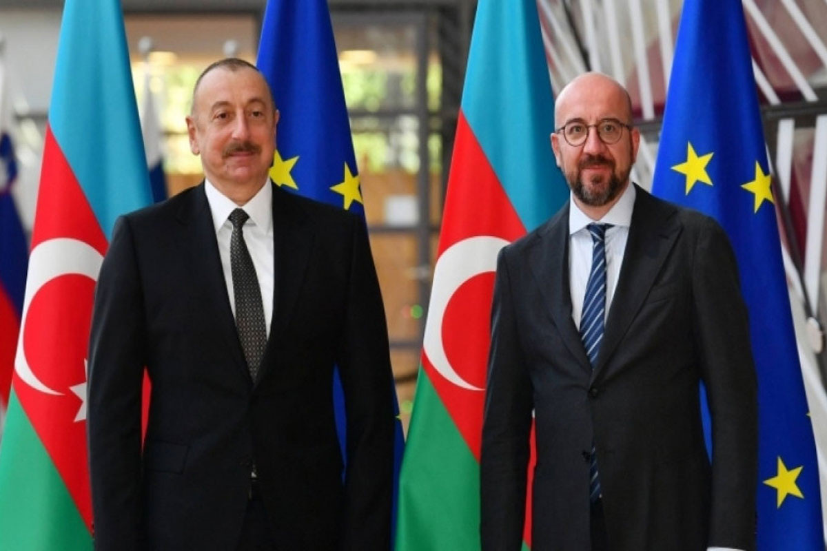 President Ilham Aliyev brought to attention of Charles Michel that Armenia transports weapons and ammunition to Azerbaijan's territories