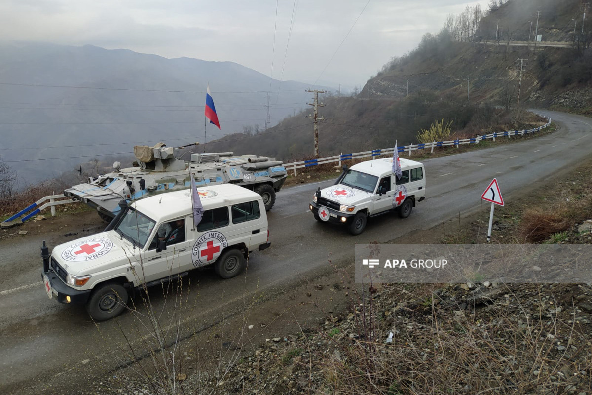 Vehicles belonging to ICRC unimpededly passed through Azerbaijan's Lachin-Khankandi road-PHOTO -UPDATED 