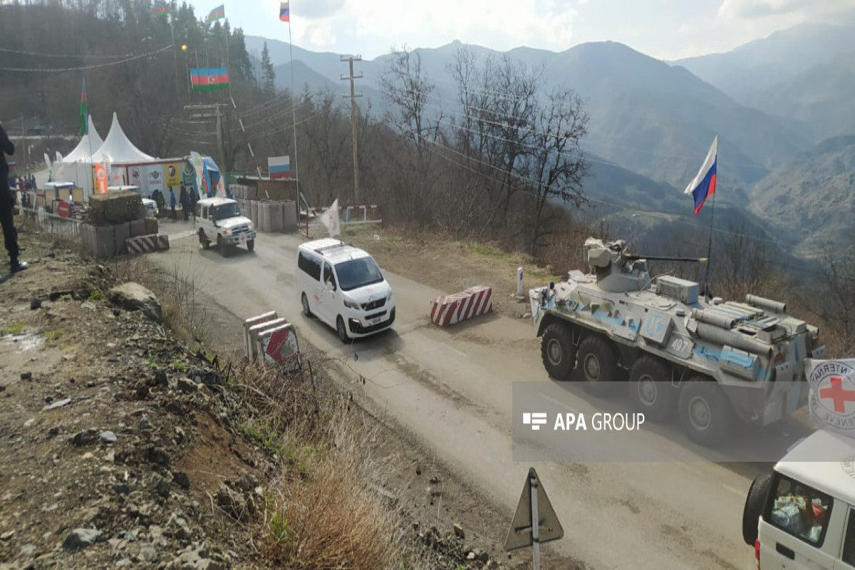 ICRC vehicles carrying Armenian origin residents, unimpededly passed through Azerbaijan's Lachin-Khankandi road-PHOTO -UPDATED 