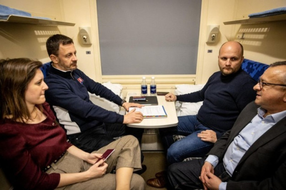PMs of Slovakia, Slovenia and Croatia visited Ukraine