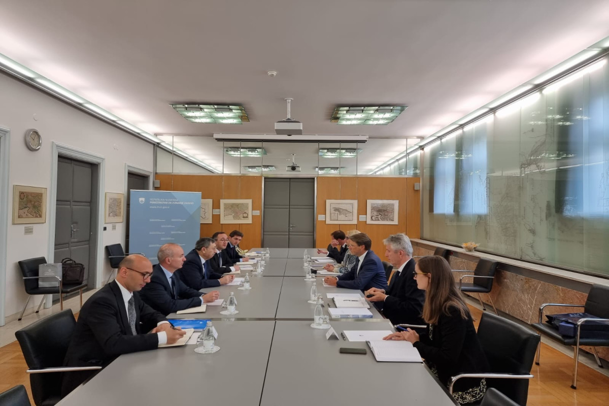 Azerbaijan's Deputy FM informed the Slovenian MFA about the efforts towards the realization of the peace agenda in the South Caucasus