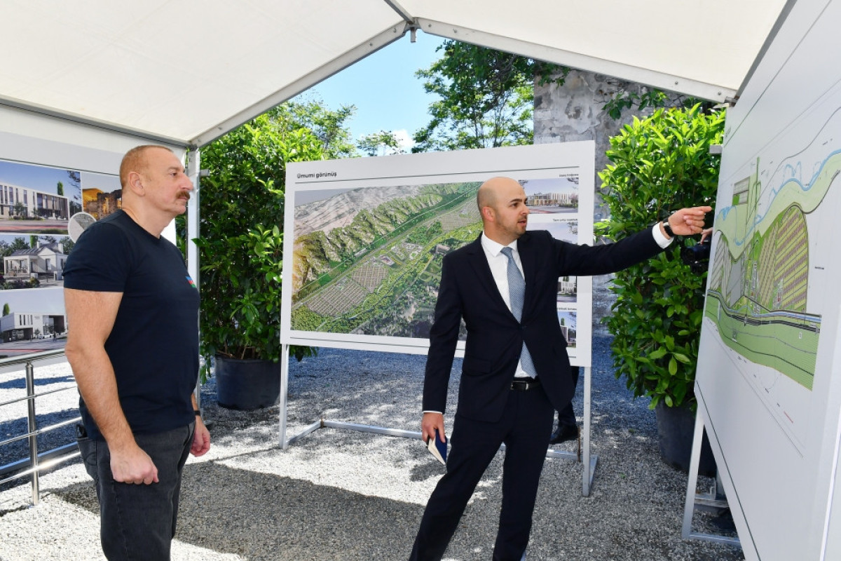 Foundation stone for village of Khanlig of Gubadli district was laid-UPDATED 