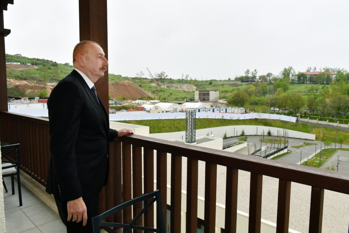 President Ilham Aliyev and First Lady Mehriban Aliyeva attended inauguration of Shusha Hotel-Congress Central Complex-UPDATED 