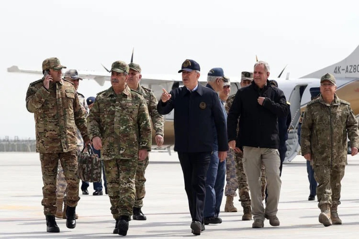 Azerbaijani and Turkish Defense Ministers watched "Anatolian Eagle 2023" training