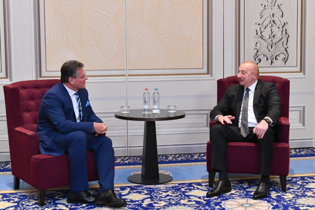 President of Azerbaijan Ilham Aliyev met with the Vice President of the European Commission Marosh Sefcovich