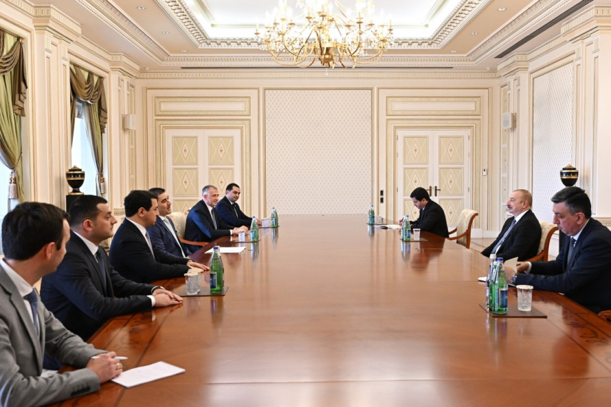 President of Azerbaijan Ilham Aliyev received Chairman of Georgian Parliament-UPDATED 