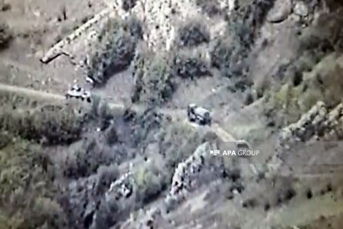 Armenians continue illegal transportation in Karabakh accompanied by Russian peacekeepers-VIDEO 