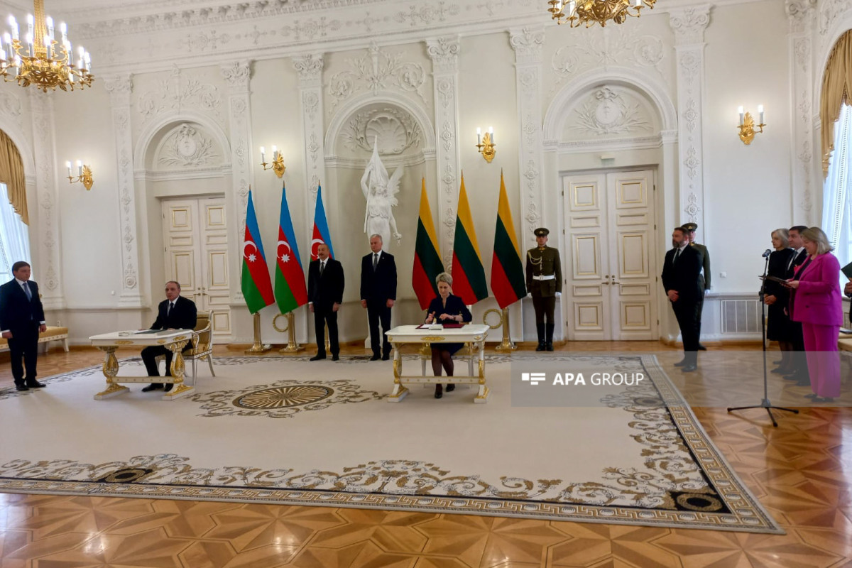 Lithuania and Azerbaijan signed documents on cooperation-PHOTO 