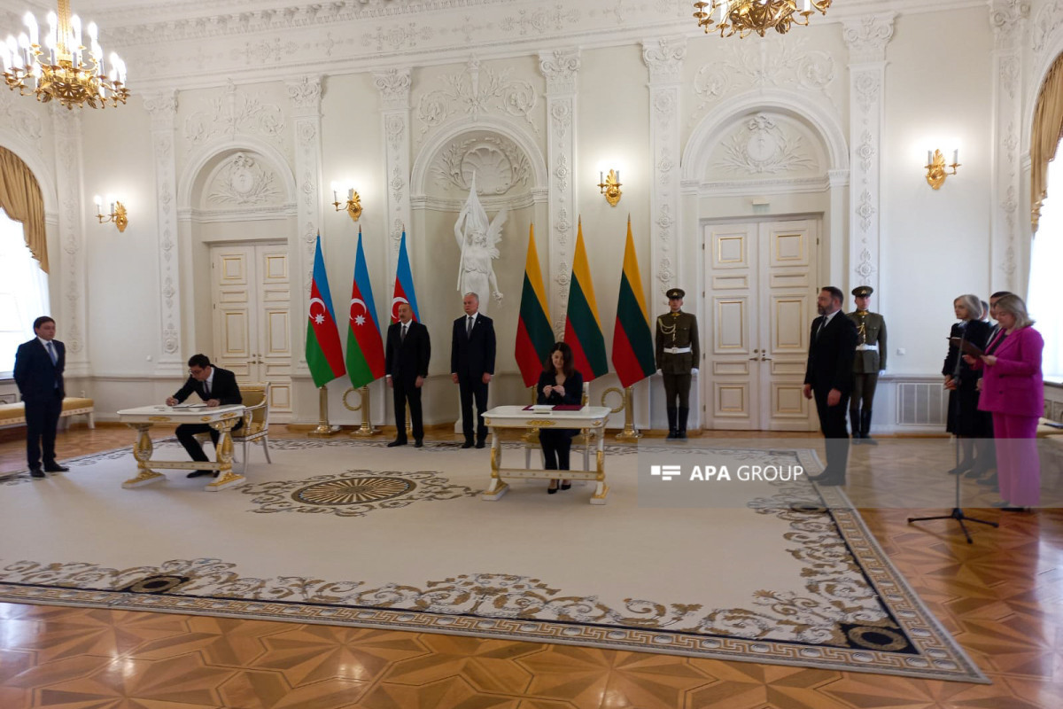Lithuania and Azerbaijan signed documents on cooperation-PHOTO 