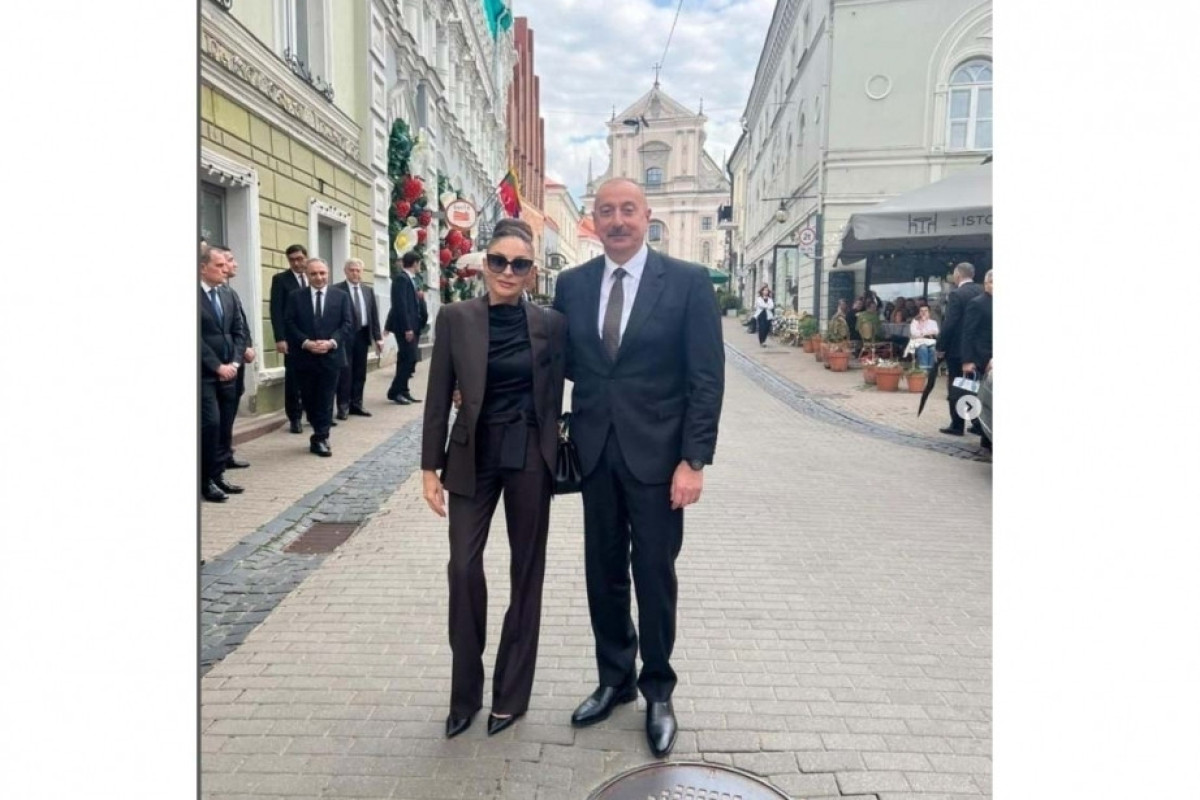 Azerbaijan's First Lady shares post from Lithuania