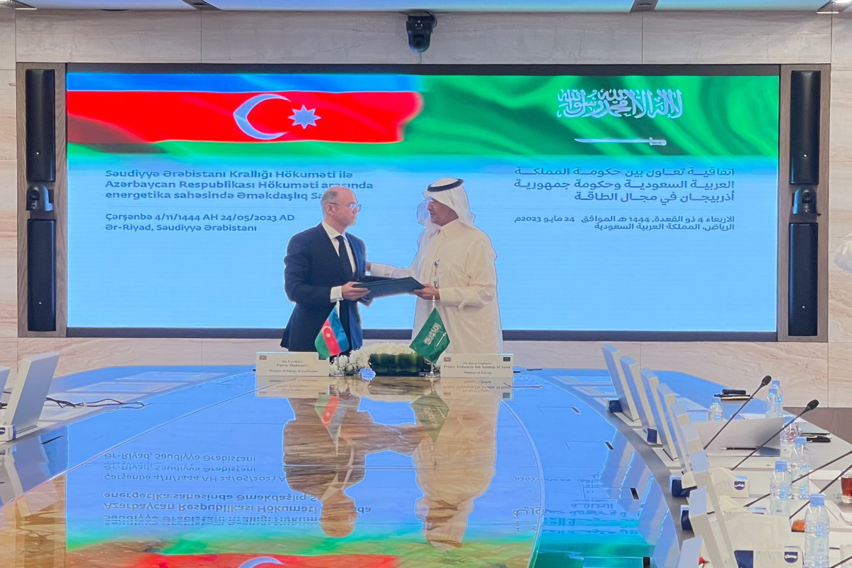 Azerbaijan and Saudi Arabia ink document in energy field
