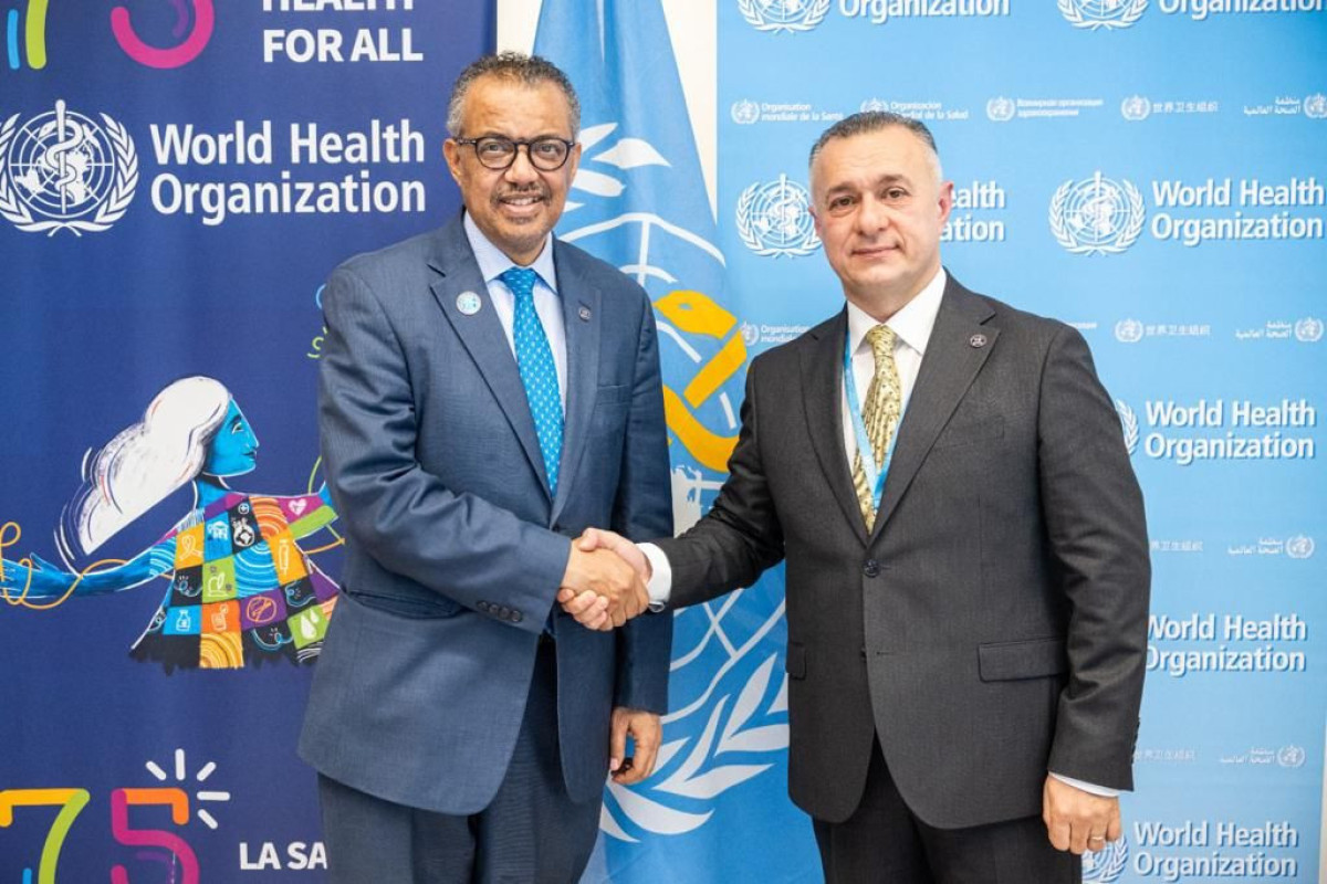 Ghebreyesus congratulated Azerbaijan on the occasion of declaring it a malaria-free country