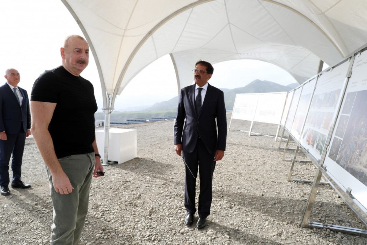President Ilham Aliyev viewed works done in Agro-Industrial Park in Lachin city