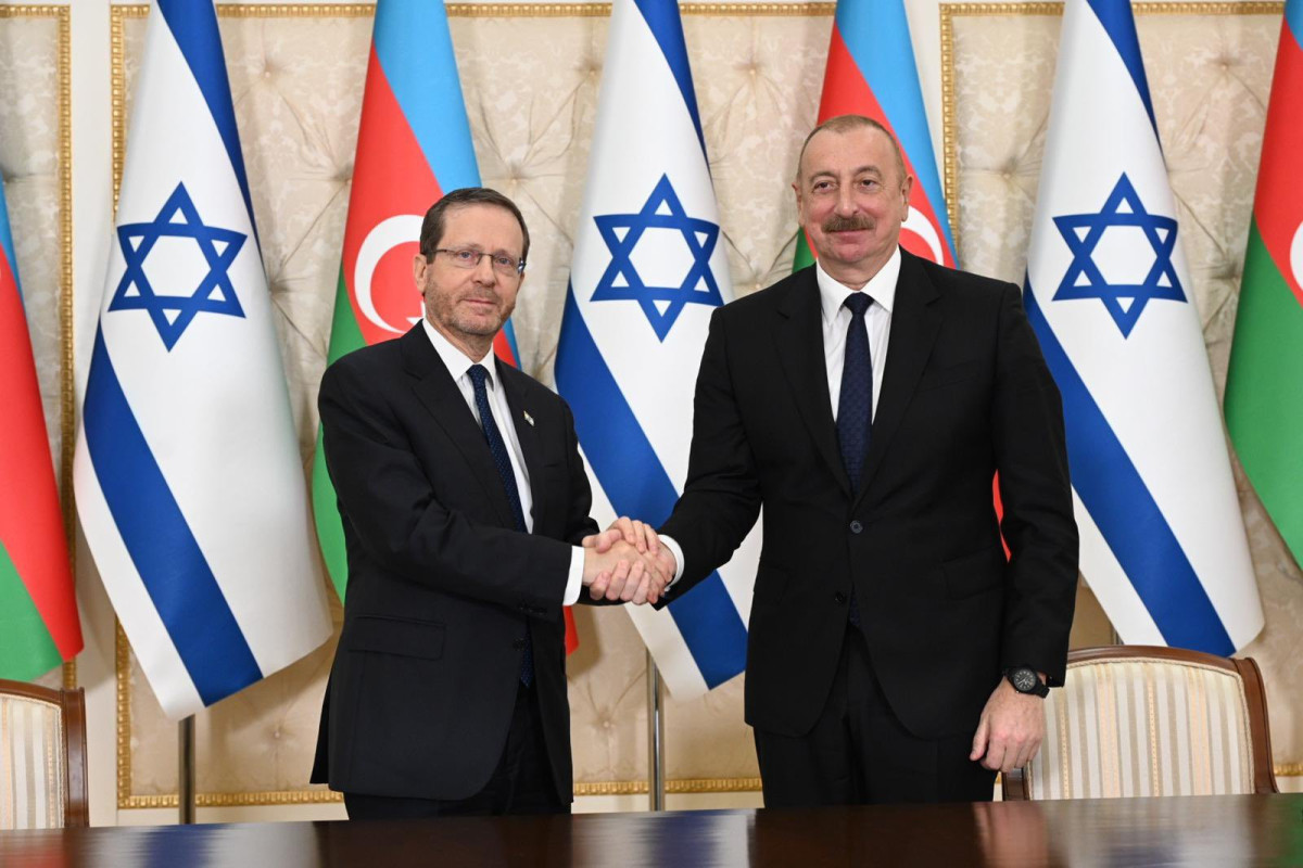 Isaac Herzog, President of the State of Israel and President of the Republic of Azerbaijan Ilham Aliyev