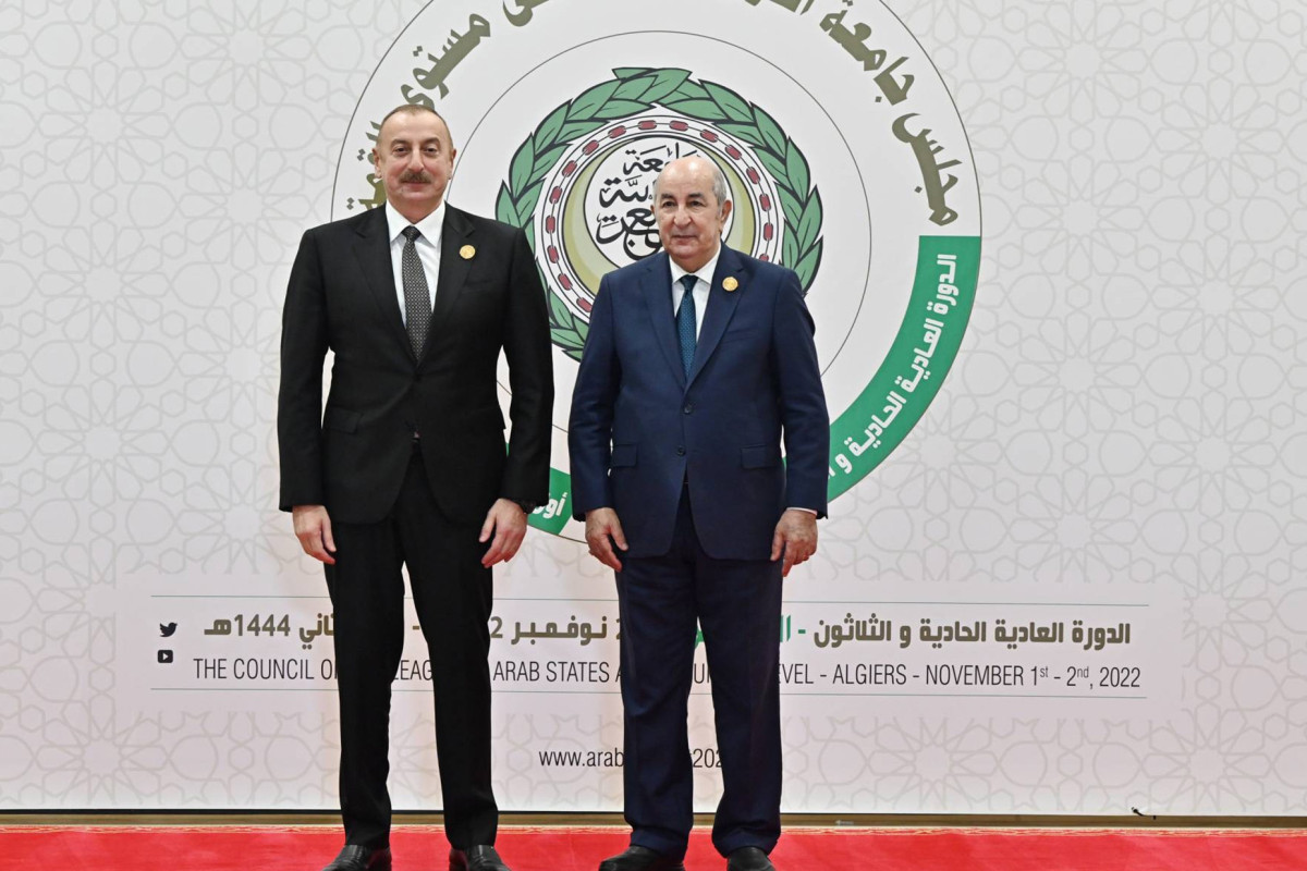 Ilham Aliyev, President of Azerbaijan and Abdelmadjid Tebboune, President of People