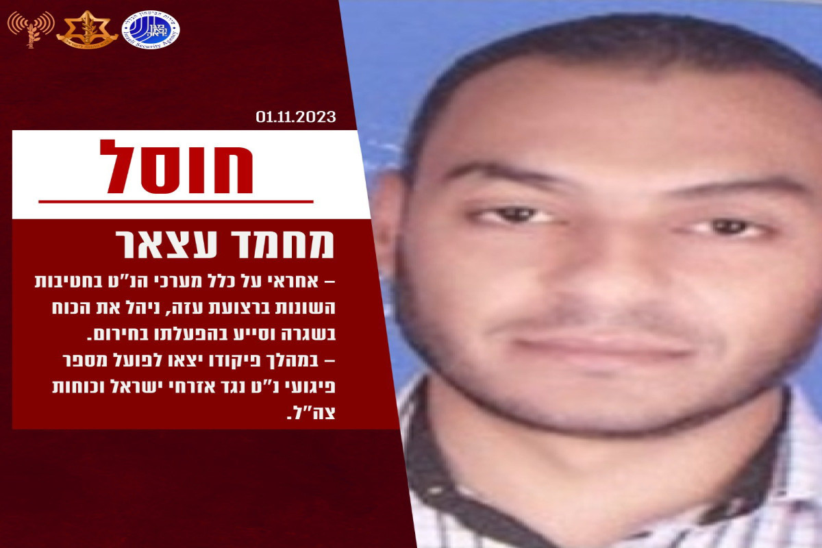 IDF says it killed commander of Hamas’s anti-tank missile units in airstrike