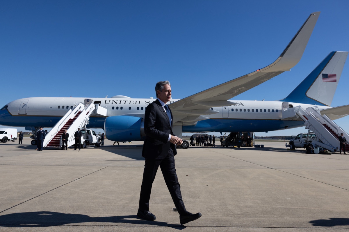 Blinken lands in Israel-PHOTO 