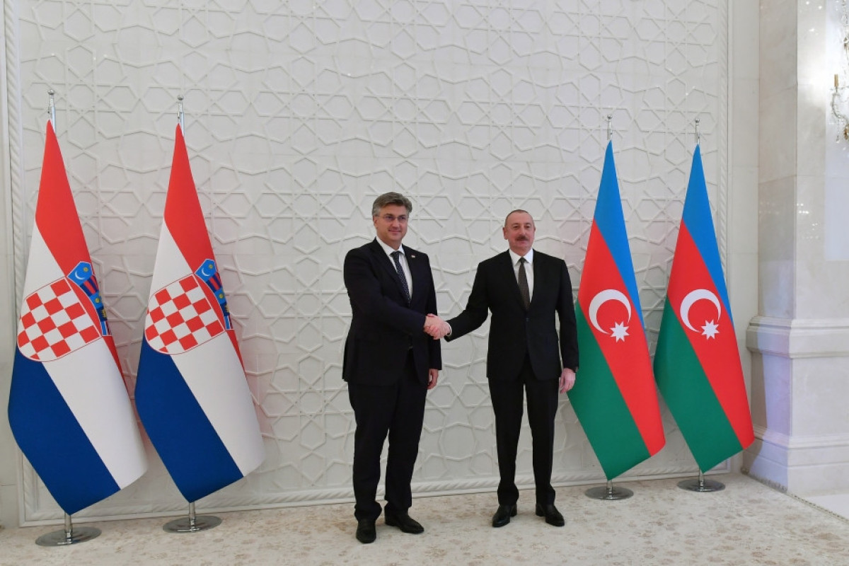 President of Azerbaijan Ilham Aliyev held expanded meeting with Prime Minister of Croatia Andrej Plenković-UPDATED-2 