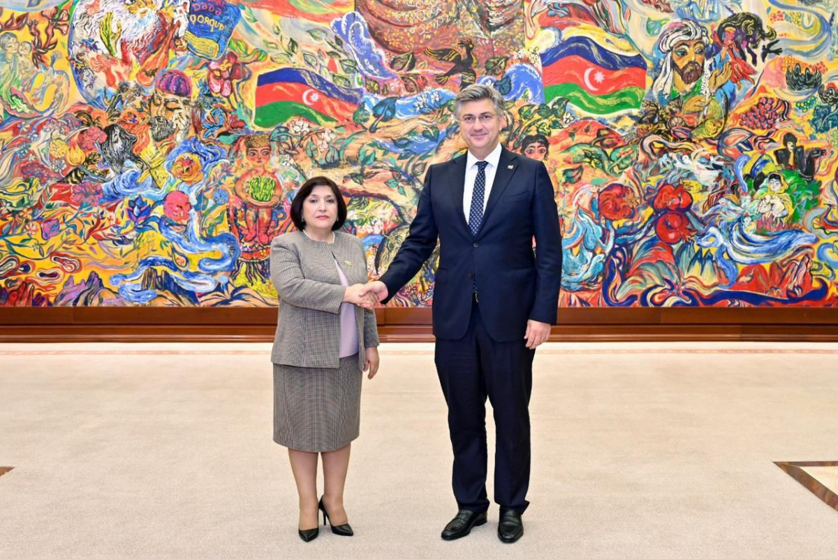 Azerbaijani Parliament Chair meets with Croatian Prime Minister