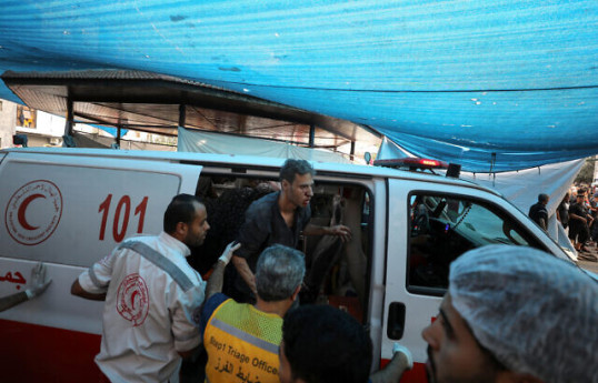 Gaza hospital official claims Israeli airstrike damages building of al-Shifa hospital