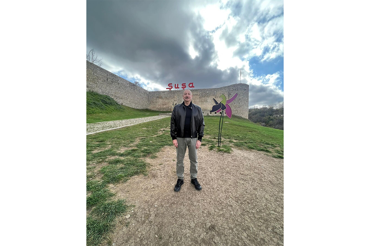 First Lady Mehriban Aliyeva shared photos from Shusha