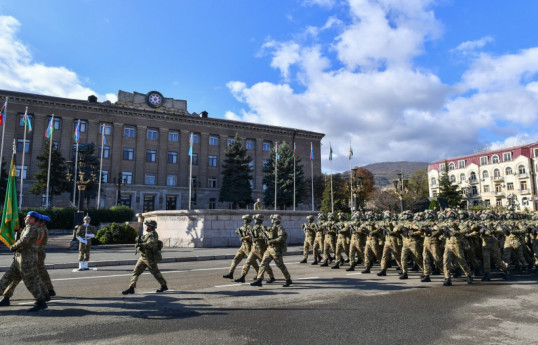 Footage from military parade in Khankandi-VIDEO 