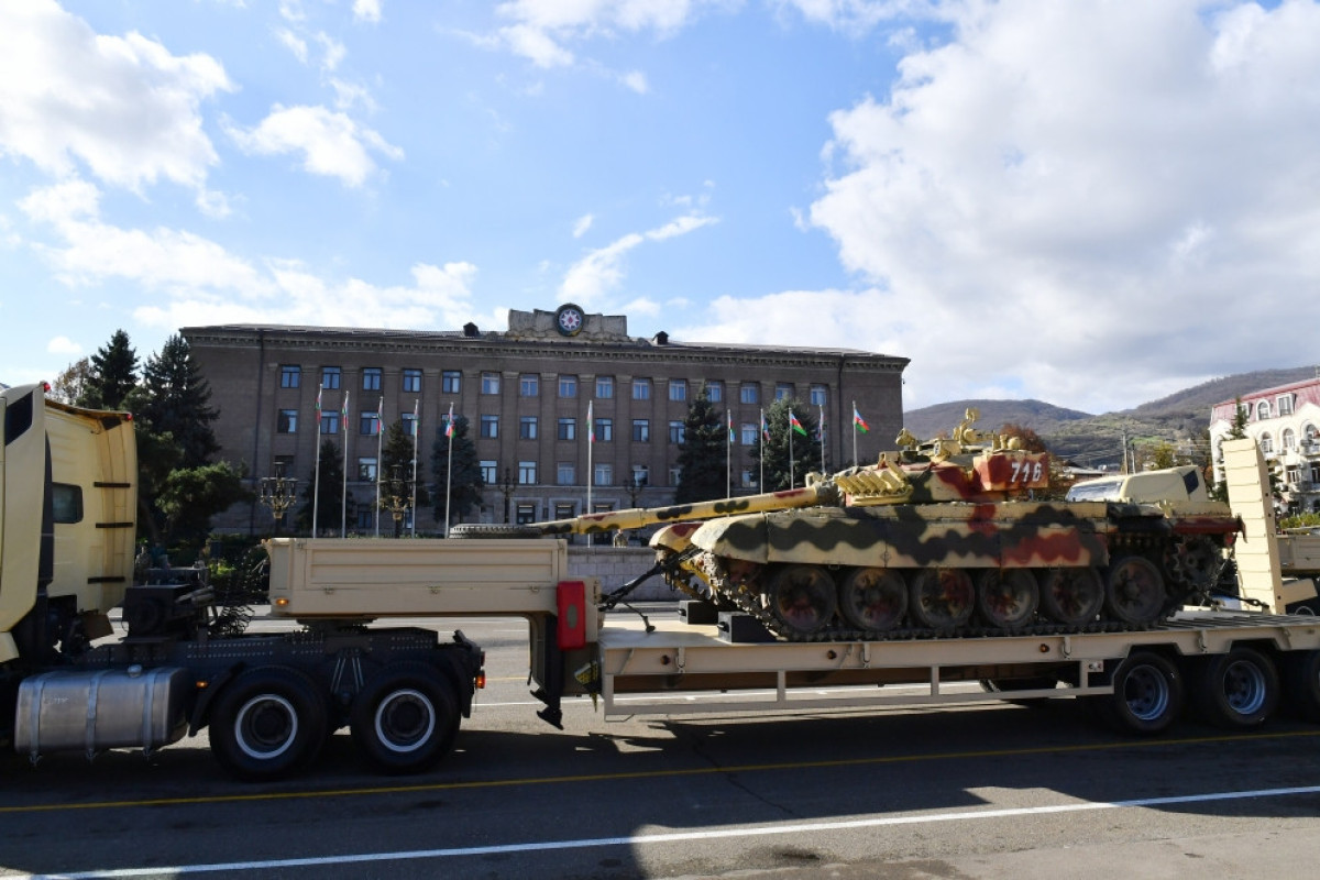 Azerbaijan, during the Victory Parade in Khankandi, displays some of the military equipment seized from the enemy -PHOTO - Vimarsana News
