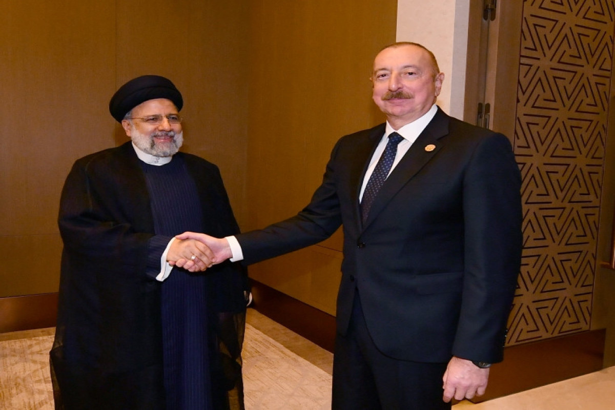 Seyyed Ebrahim Raisi, President of Iran and Ilham Aliyev,  President of Azerbaijan