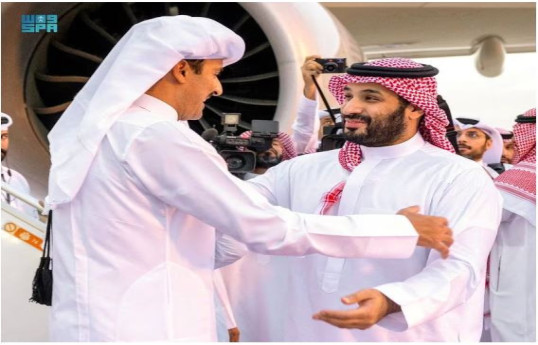 Leaders of Qatar and Saudi meet to discuss developments in Gaza